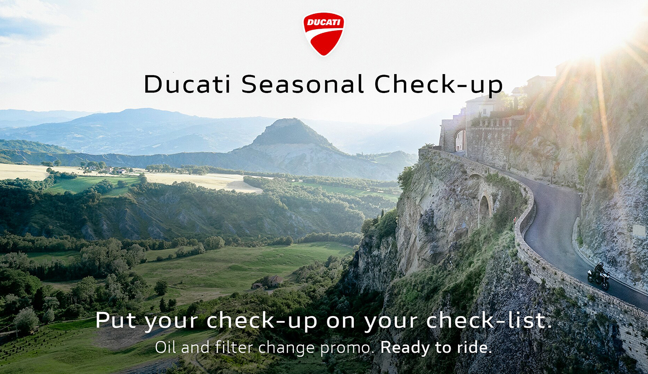 Ducati Seasonal Check-Up fino al 10 marzo 2024 – Promo tagliandi Ducati